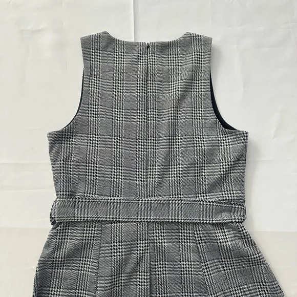 Anne Klein Plaid Midi Dress with Belt Size 6 - Picture 7 of 14